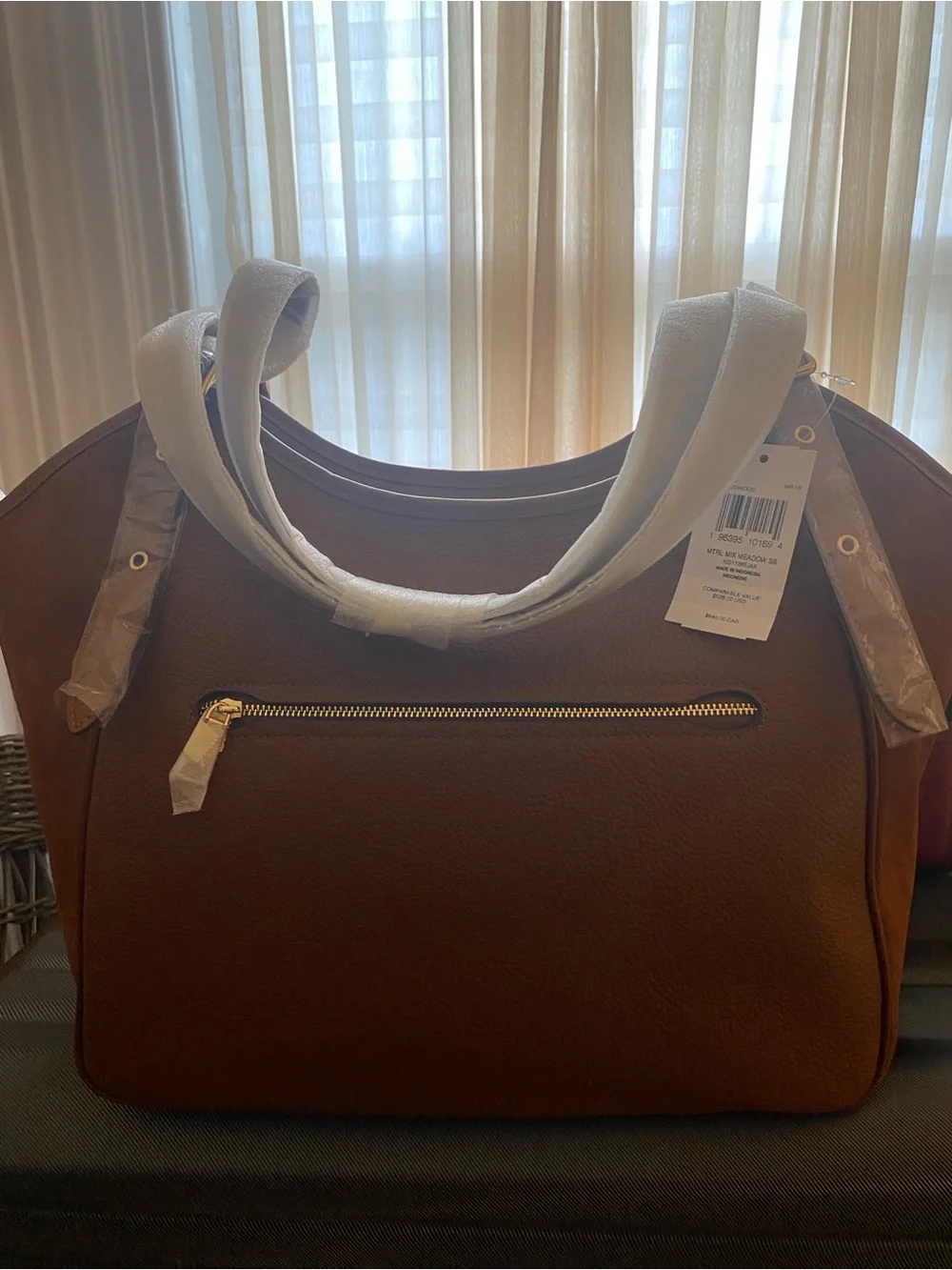 COACH MEADOW SHOULDER BAG -Suede and leather NWT
